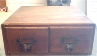 2 drawer Oak File cabinet