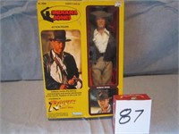 Indiana Jones action figure, 12" doll with box