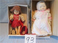 Lot of 2 vintage dolls