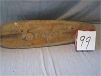 Vintage Wood Surfer skateboard