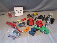 Lot of assorted toy cars