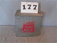 Medal Gold Milk galvanized box