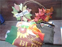 BROWN CURTINS AND FALL ITEMS