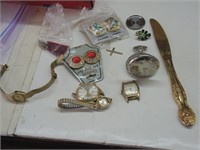 WATCHES AND PARTS ,  EARRINGS AND MORE