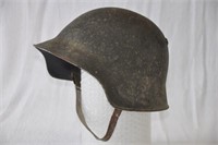Swiss Infantry helmet w/ name, WWII Era