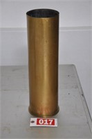 1970, 105 MM, M14 brass artillery shell casing