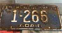 1969 Ky License plate