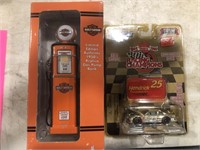 HARLEY REPLICA GAS PUMP AND NASCAR