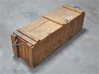 Large wooden ammo crate
