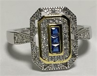 Sterling Silver Art Deco Ring