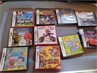 variety of Nintendo DS games