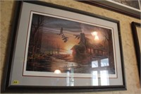 Signed & numbered “Terry Redlin” 38X26 Duck print