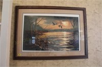 Signed & numbered “Terry Redlin” Duck print 36X26