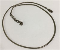 Italian Sterling Silver Rope Necklace