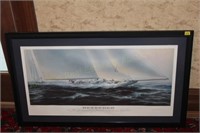 2 nautical prints (1) 23 ½X 31 ½, (2) 41 ½X 24