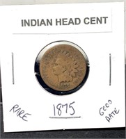 1875 Good Date Indian Head Cent