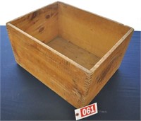Wooden "Dupont Explosives" box, 17" x 14" x 10"