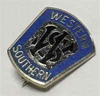 Sterling Silver Western Southern Pin