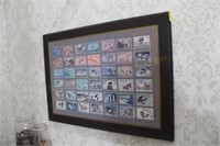 Framed Duck Stamps print 19X14
