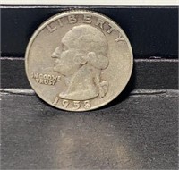 1958d Silver Washington Quarter