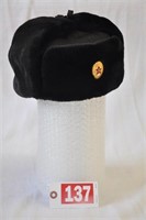 Russian ushanka winter cap w/ badge (export)