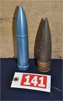 1942 WWII 37MM projectile & alum 30MM "Dummy" cart