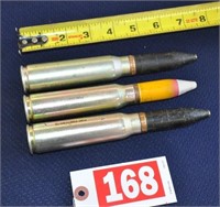 (3) inert 20MM, MK5, MOD O projectiles