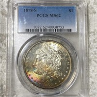 1878-S Morgan Silver Dollar PCGS - MS62