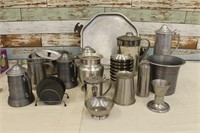 Miscellaneous Stainless Steel and Pewter Lot