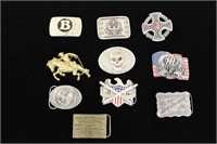 Lot of 10 Collectable Belt Buckles #1