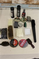 Lot of Various Shoe Shining & Polishing Items