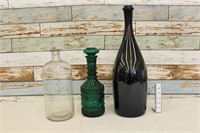 Various Vintage Large Glass Bottle Lot #6