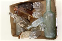 Various Vintage & Antique Glass Cork Top Bottle #3