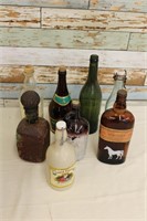 Lot of Vintage Liquor Bottles