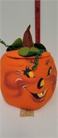 Annalee '93 lidded pumpkin-Halloween decor-approx