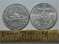 1976, 1984 Canada 1 dollar coins