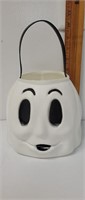 Halloween blow mold/treat bucket ghost o-lantern