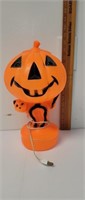 Vintage Halloween blow mold black cat with