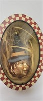 Blown Glass witch ornament-Halloween decor-