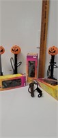 Halloween window candlestick style lights and