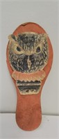 Vintage Die cut clapping owl