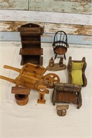 Lot of Miscellaneous Wooden Miniature Items