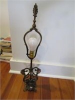 Heavy metal lamp. 24" tall