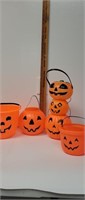 Lot of blow old style treat buckets including