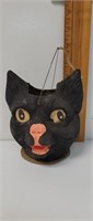 Paper mache lantern black cat beautiful!!