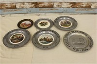 Collectible American History Decorative 6 Plates