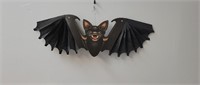 Crepe fold-out BAT-by 1987 Beistle Co. Halloween