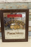 Vintage Schweppes Mineral Water Advertising Mirror