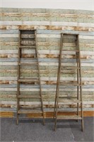 Two 6ft Wooden ladders