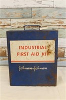 Vintage Steel First Aid Kit Box